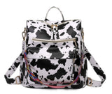 Cow Print Backpack/Messenger Bag